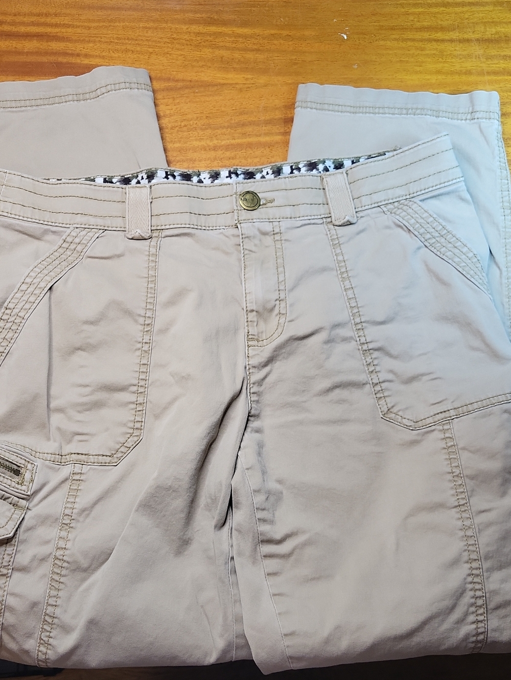 Natural Reflections Khaki Utility Cargo - Picture 3 of 5